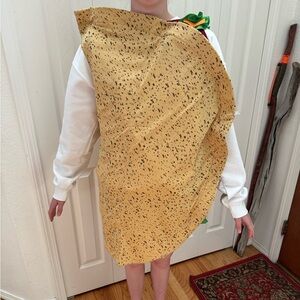 Taco Costume with White Sleeves